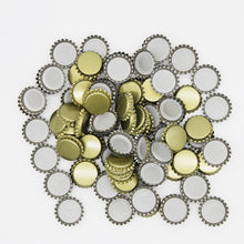 Load image into Gallery viewer, 100pcs/lot Crown 26mm Beer Bottle Cap Homebrew Beer Bottle Capping Bottling
