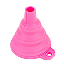 Load image into Gallery viewer, Mini Foldable Funnel Portable Silicone Folding Funnel Silicone Folding Telescopic Long Neck Funnel Liquid Separation Funnel
