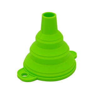 Mini Foldable Funnel Portable Silicone Folding Funnel Silicone Folding Telescopic Long Neck Funnel Liquid Separation Funnel
