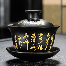 Load image into Gallery viewer, Chinese Traditions Gai Wan Tea Set Bone Kung Fu TeaSet Gaiwan Tea cup Porcelain bowl Set For Travel Beautiful And Easy Kettle
