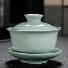 Load image into Gallery viewer, Chinese Traditions Gai Wan Tea Set Bone Kung Fu TeaSet Gaiwan Tea cup Porcelain bowl Set For Travel Beautiful And Easy Kettle
