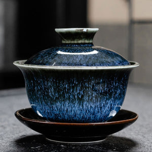Chinese Traditions Gai Wan Tea Set Bone Kung Fu TeaSet Gaiwan Tea cup Porcelain bowl Set For Travel Beautiful And Easy Kettle
